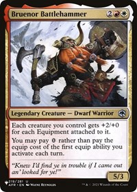 Bruenor Battlehammer, The List Reprints