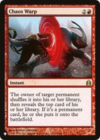 Chaos Warp (CMD), The List Reprints