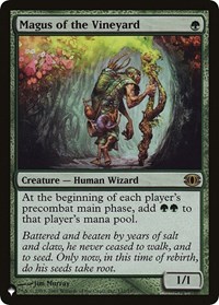 Magus of the Vineyard, The List Reprints
