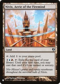 Nivix, Aerie of the Firemind, The List Reprints