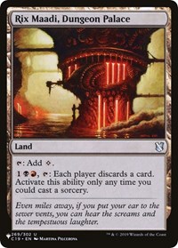 Rix Maadi, Dungeon Palace, The List Reprints