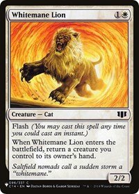 Whitemane Lion (C14), The List Reprints