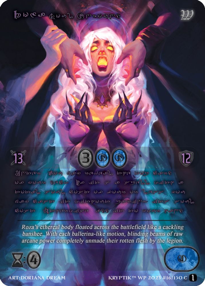 Roza, Soul Unbound (Purple Kryptik Language), Standard, front