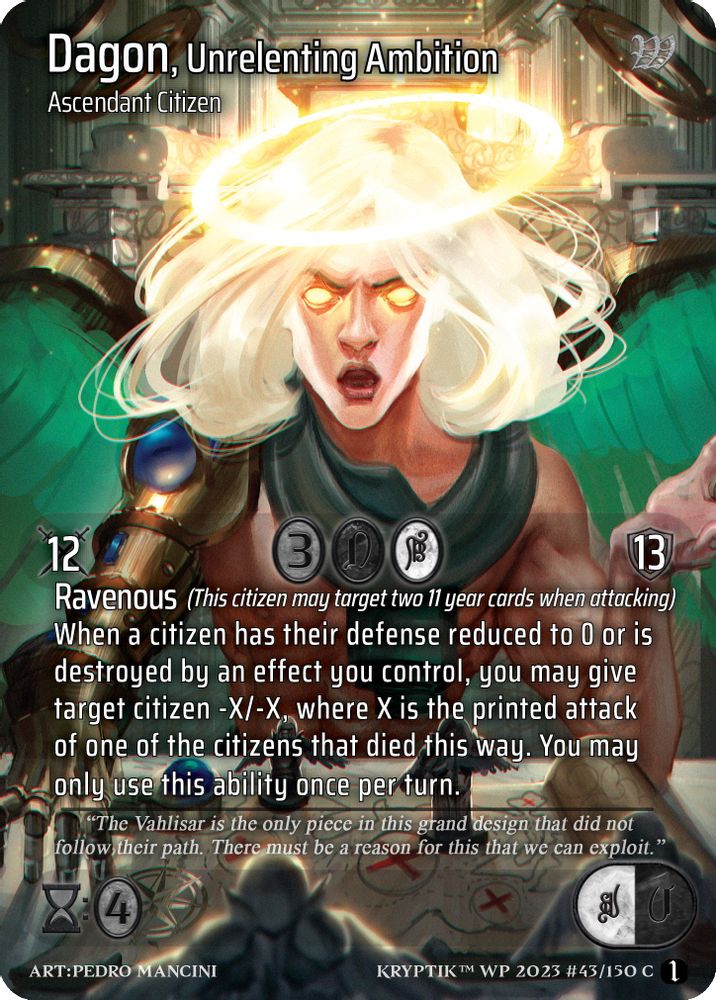 Dagon, Unrelenting Ambition, Standard, front