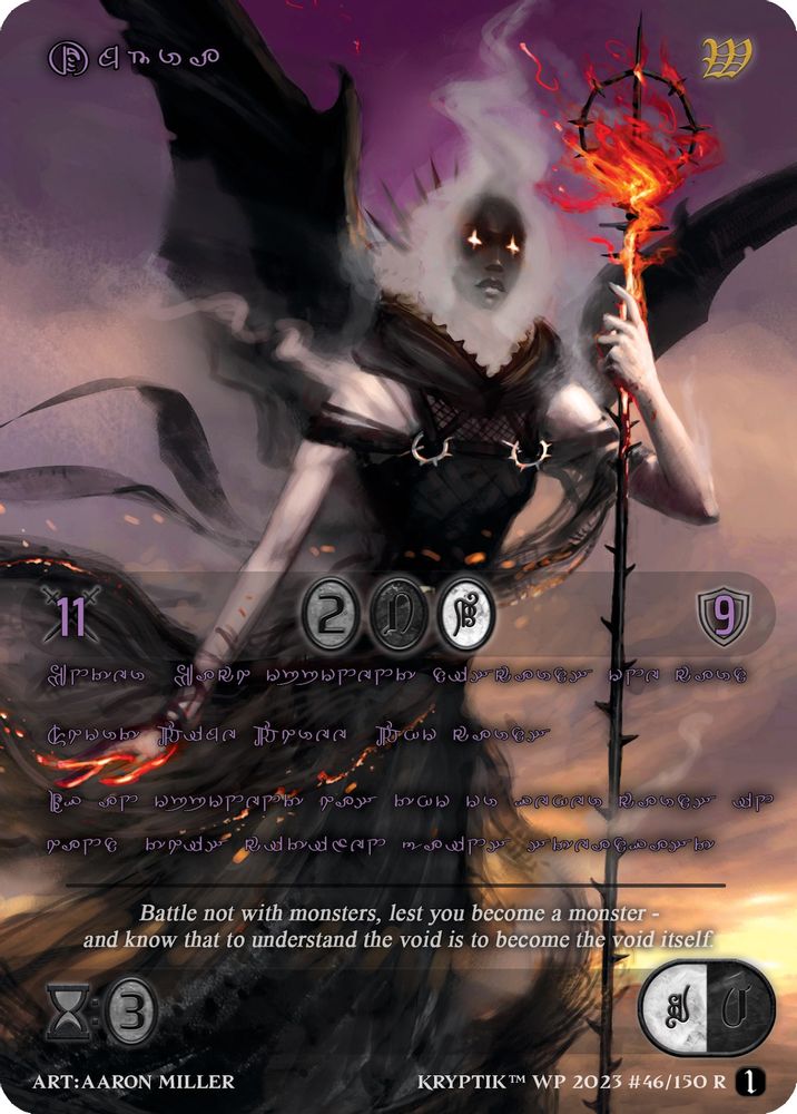 Umbra (Purple Kryptik Language), Standard, front