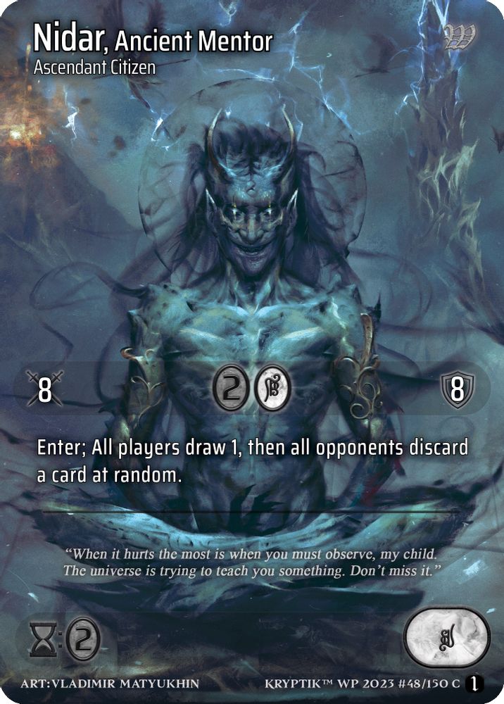 Nidar, Ancient Mentor, Standard, front