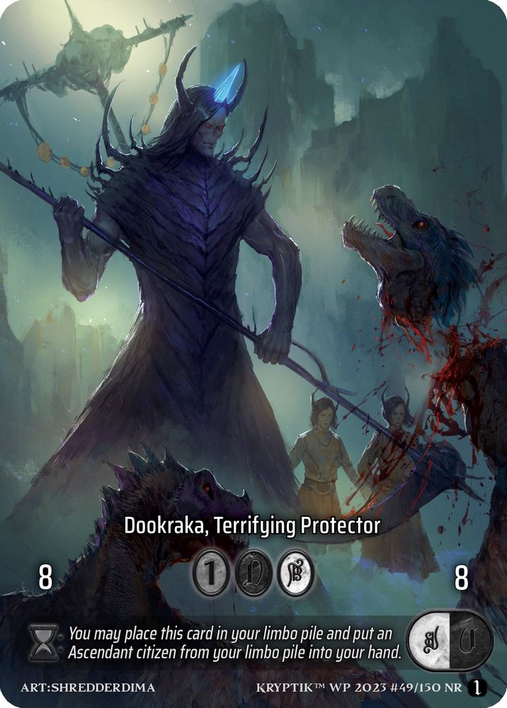 Dookraka, Terrifying Protector (Box Topper), Standard, front