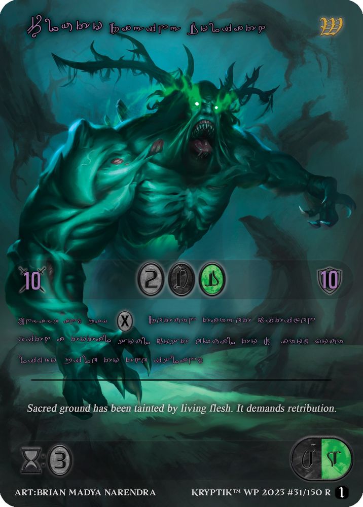 Pluto, Raging Goliath (Purple Kryptik Language), Standard, front