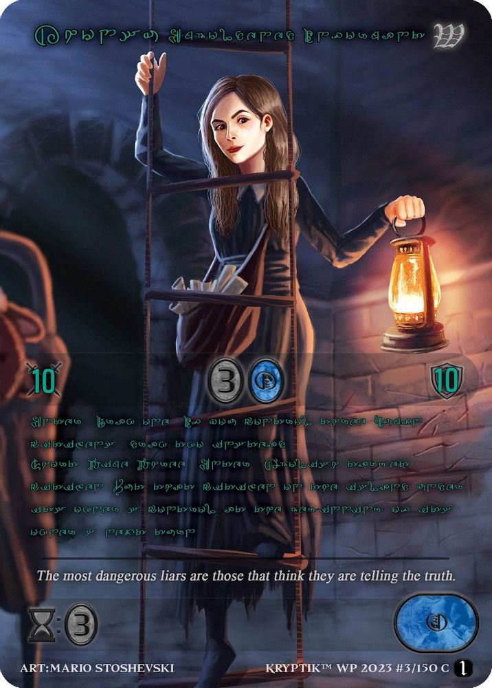 Khonsu, Emboldened Informant (Green Kryptik Language), Standard, front