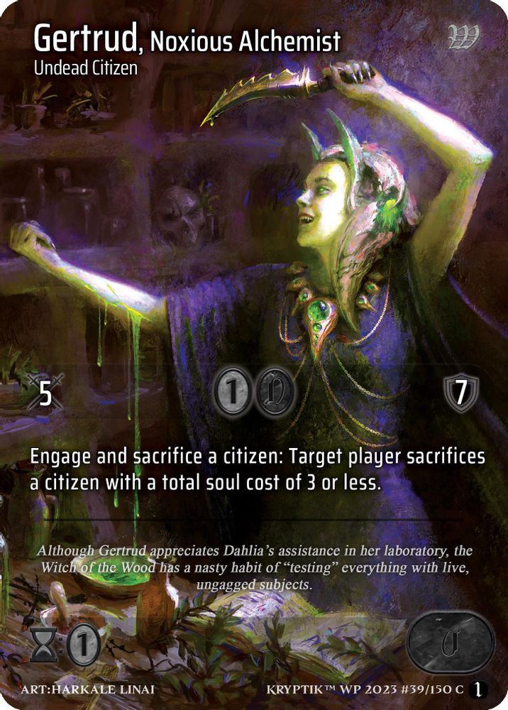 Gertrud, Noxious Alchemist, Standard, front