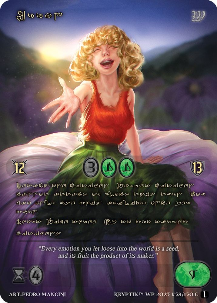 Erryn (Gold Kryptik Language), Standard, front