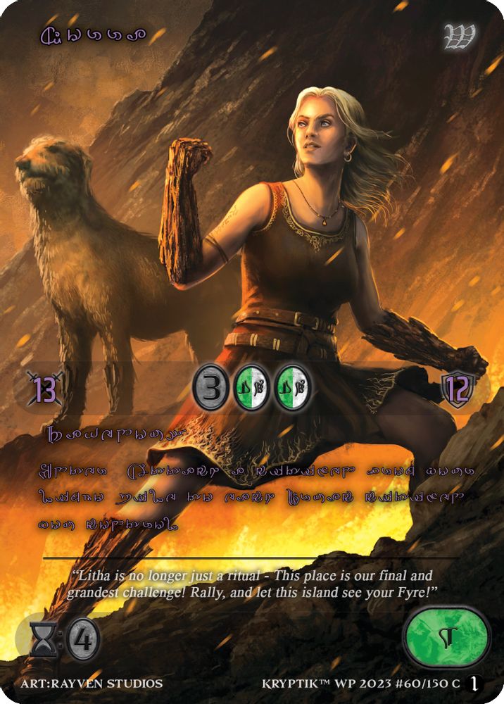 Norra (Purple Kryptik Language), Standard, front