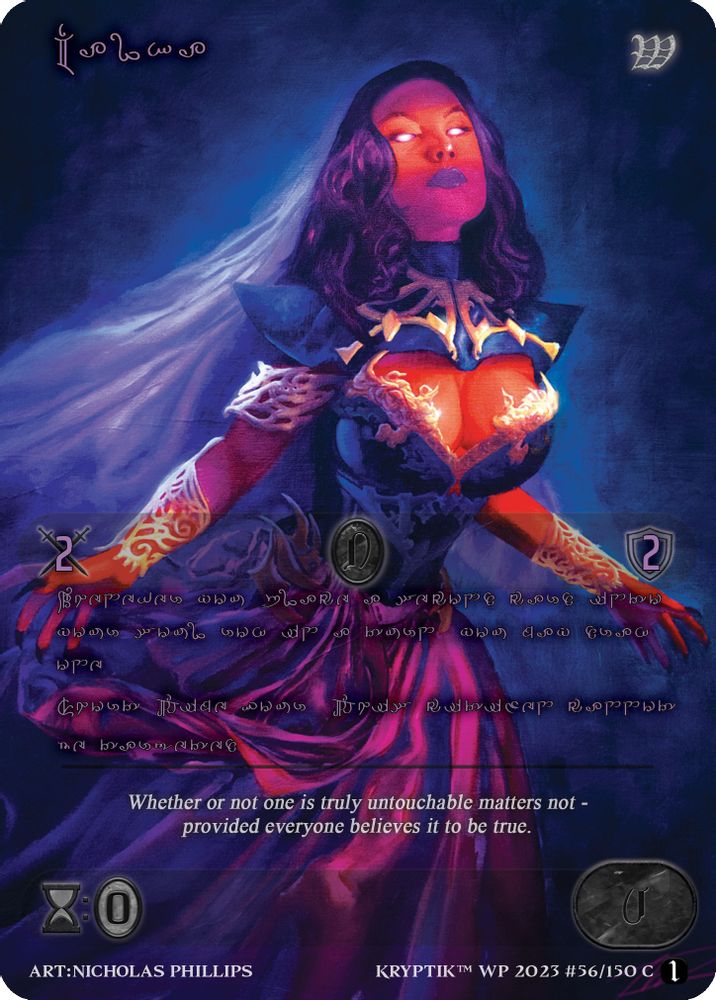 Malka (Purple Kryptik Language), Standard, front