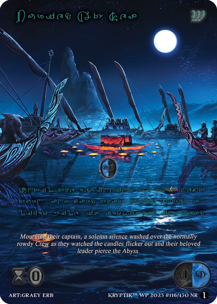 Buried At Sea (Green Kryptik Language), Standard, front