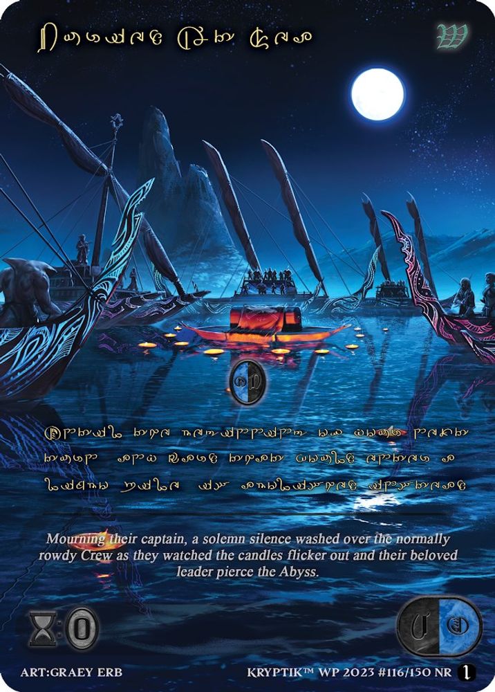 Buried At Sea (Gold Kryptik Language), Standard, front