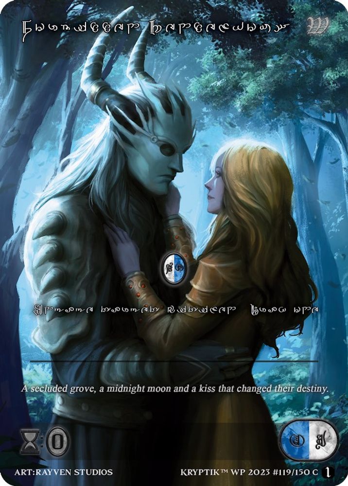 Forbidden Rendezvous (Silver Kryptik Language), Standard, front