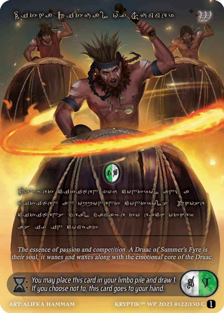 Litha, Ritual of Summer (Gold Kryptik Language), Standard, front