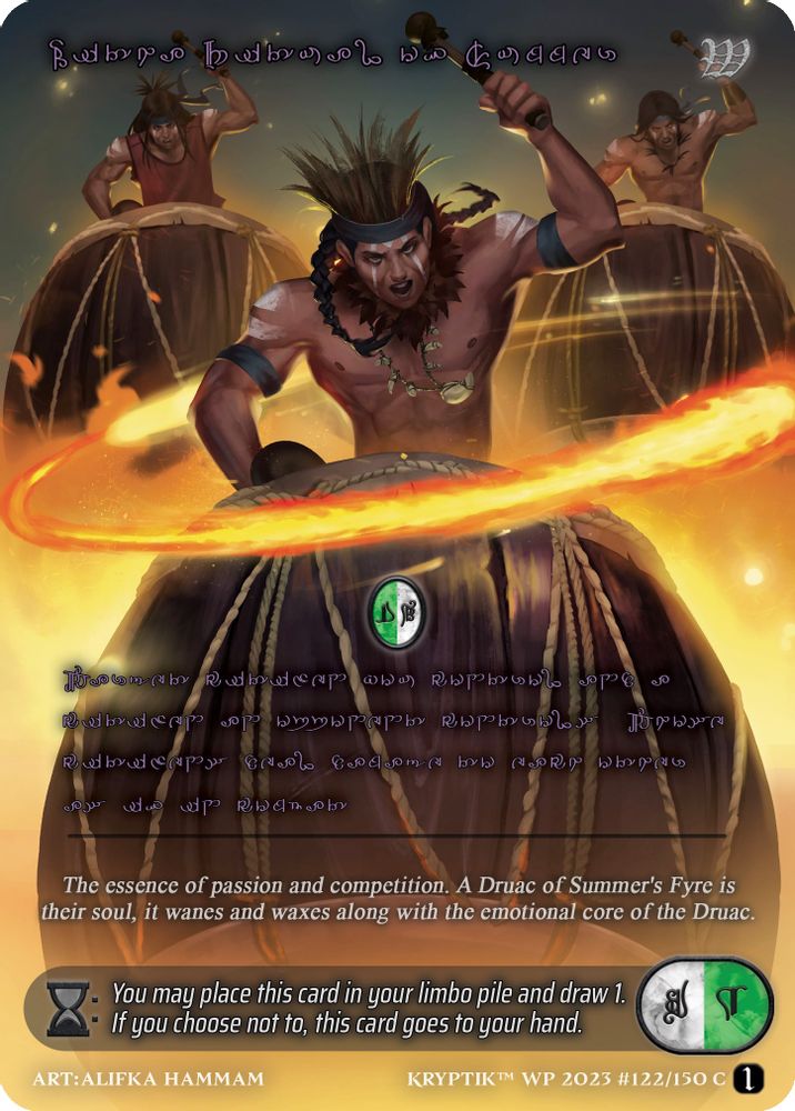 Litha, Ritual of Summer (Purple Kryptik Language), Standard, front
