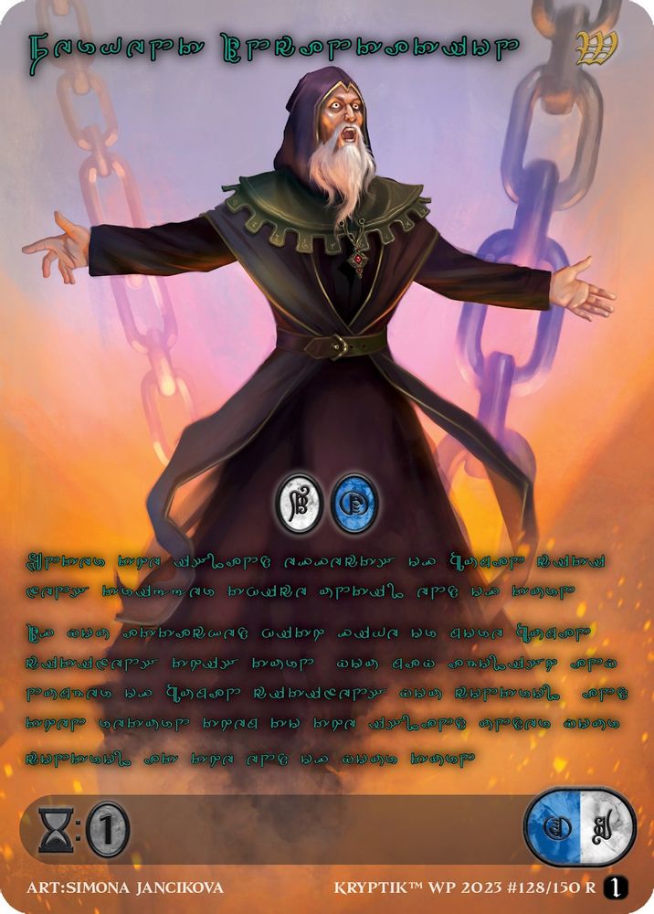 Fervent Incantation (Green Kryptik Language), Standard, front