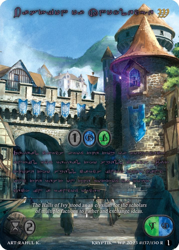 Bastion of Knowledge (Purple Kryptik Language), Standard, front
