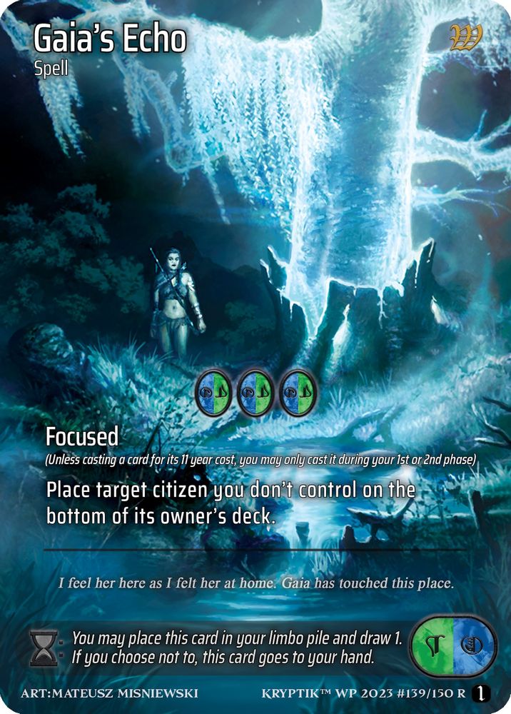 Gaia's Echo, Standard, front