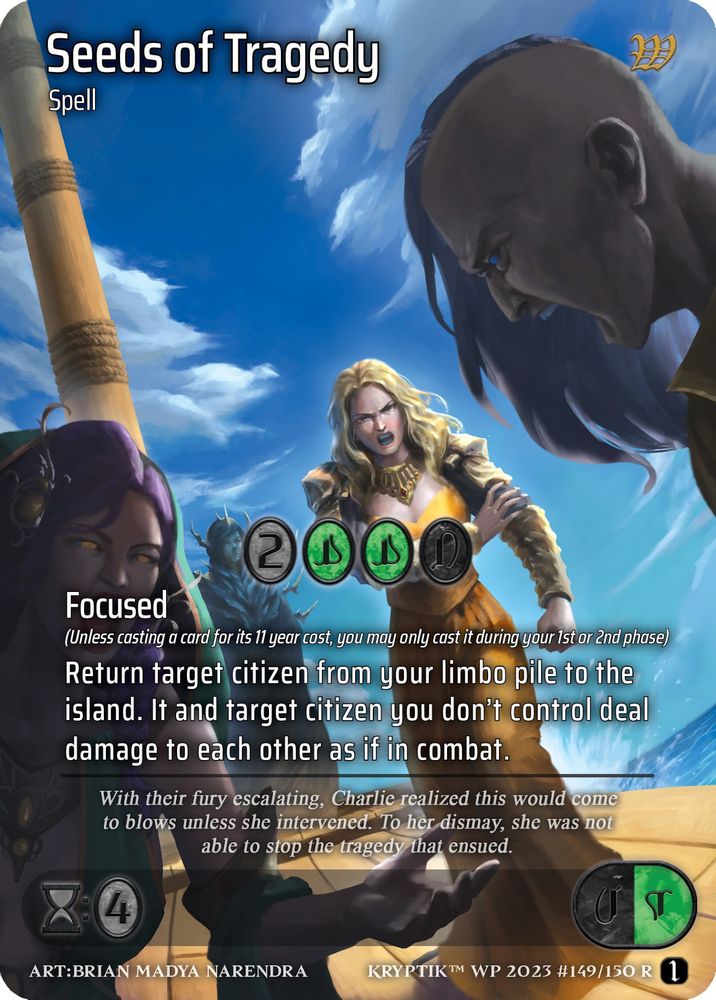 Seeds of Tragedy, Standard, front