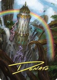 Command Tower Art Card (Gold-Stamped Signature), Art Series: Commander Masters