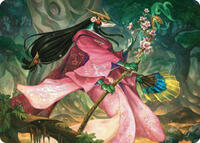 Sakiko, Mother of Summer Art Card, Art Series: Commander Masters