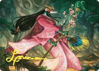 Sakiko, Mother of Summer Art Card (Gold-Stamped Signature), Art Series: Commander Masters