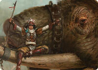 Tuskguard Captain Art Card, Art Series: Commander Masters