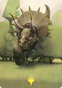 Regal Behemoth Art Card (Gold-Stamped), Art Series: Commander Masters
