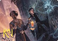 Bribery Art Card (Gold-Stamped Signature), Art Series: Commander Masters