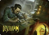 Renowned Weaponsmith Art Card (Gold-Stamped Signature), Art Series: Commander Masters
