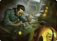 Renowned Weaponsmith Art Card, Art Series: Commander Masters
