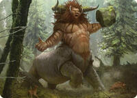 Stonehoof Chieftain Art Card, Art Series: Commander Masters