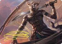 Mirri, Weatherlight Duelist Art Card (Gold-Stamped Signature), Art Series: Commander Masters