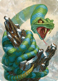 Ohran Frostfang Art Card, Art Series: Commander Masters