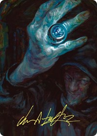 Arcane Signet Art Card (Gold-Stamped Signature), Art Series: Commander Masters