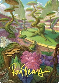 Undergrowth Stadium Art Card (Gold-Stamped Signature), Art Series: Commander Masters