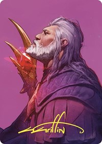 Urza, Lord High Artificer Art Card (Gold-Stamped Signature), Art Series: Commander Masters