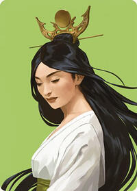 Azusa, Lost but Seeking Art Card, Art Series: Commander Masters