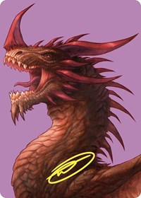 The Ur-Dragon Art Card (Gold-Stamped Signature), Art Series: Commander Masters