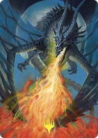 Balefire Dragon Art Card (Gold-Stamped), Art Series: Commander Masters