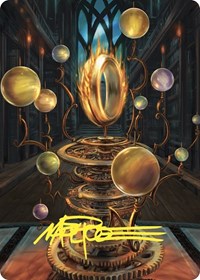 Sol Ring Art Card (Gold-Stamped Signature), Art Series: Commander Masters