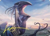 Sentinel Sliver Art Card (Gold-Stamped Signature), Art Series: Commander Masters