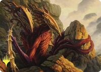 Two-Headed Sliver Art Card (Gold-Stamped), Art Series: Commander Masters