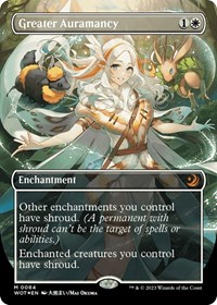 Greater Auramancy (Anime Borderless) (Confetti Foil), Wilds of Eldraine: Enchanting Tales