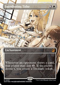 Smothering Tithe (Anime Borderless) (Confetti Foil), Wilds of Eldraine: Enchanting Tales