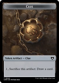 Clue // Graveborn Double-Sided Token, Commander Masters