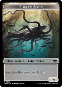 Eldrazi Scion // Knight Double-Sided Token, Commander Masters